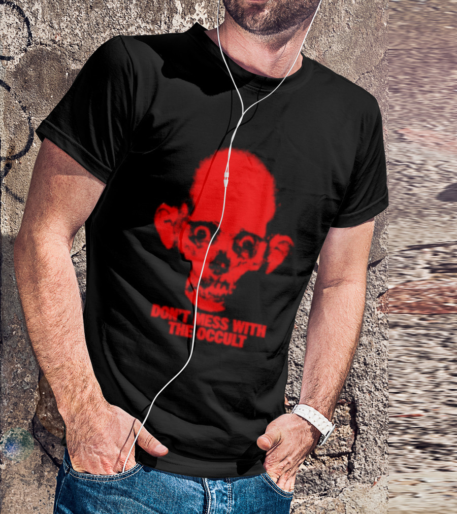 Don't Mess With The Occult Red Skull Horror T-Shirt