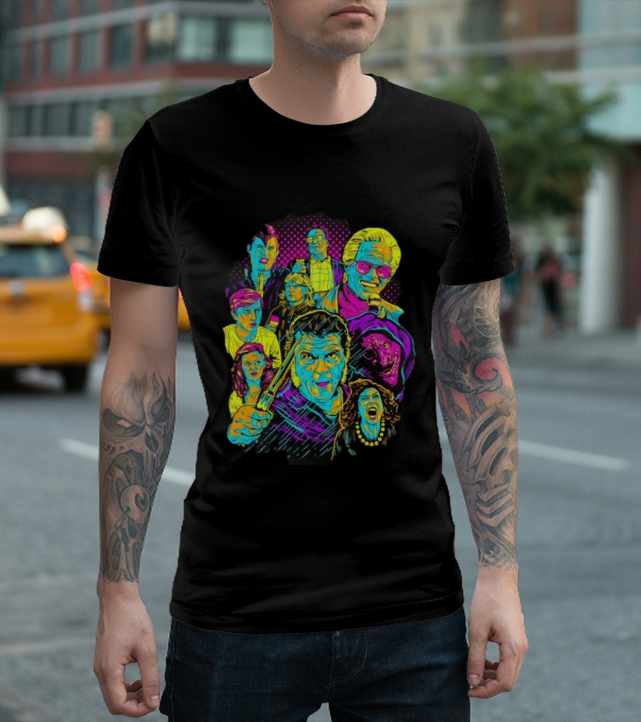 Twin Peaks Cast Neon Pop David Lynch T-Shirt
