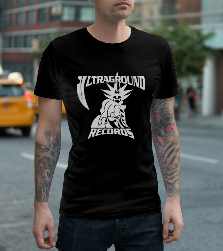 Ultraground Records Statue Of Liberty Inspired Music Label T-Shirt