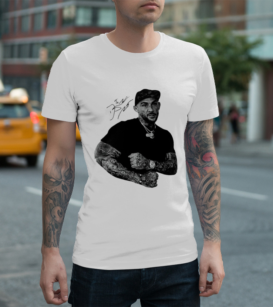 Dustin Poirier The Diamond UFC Tattooed Fighter Black Cap T-Shirt