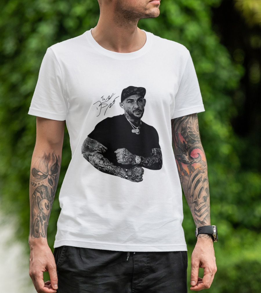 Dustin Poirier The Diamond UFC Tattooed Fighter Black Cap T-Shirt