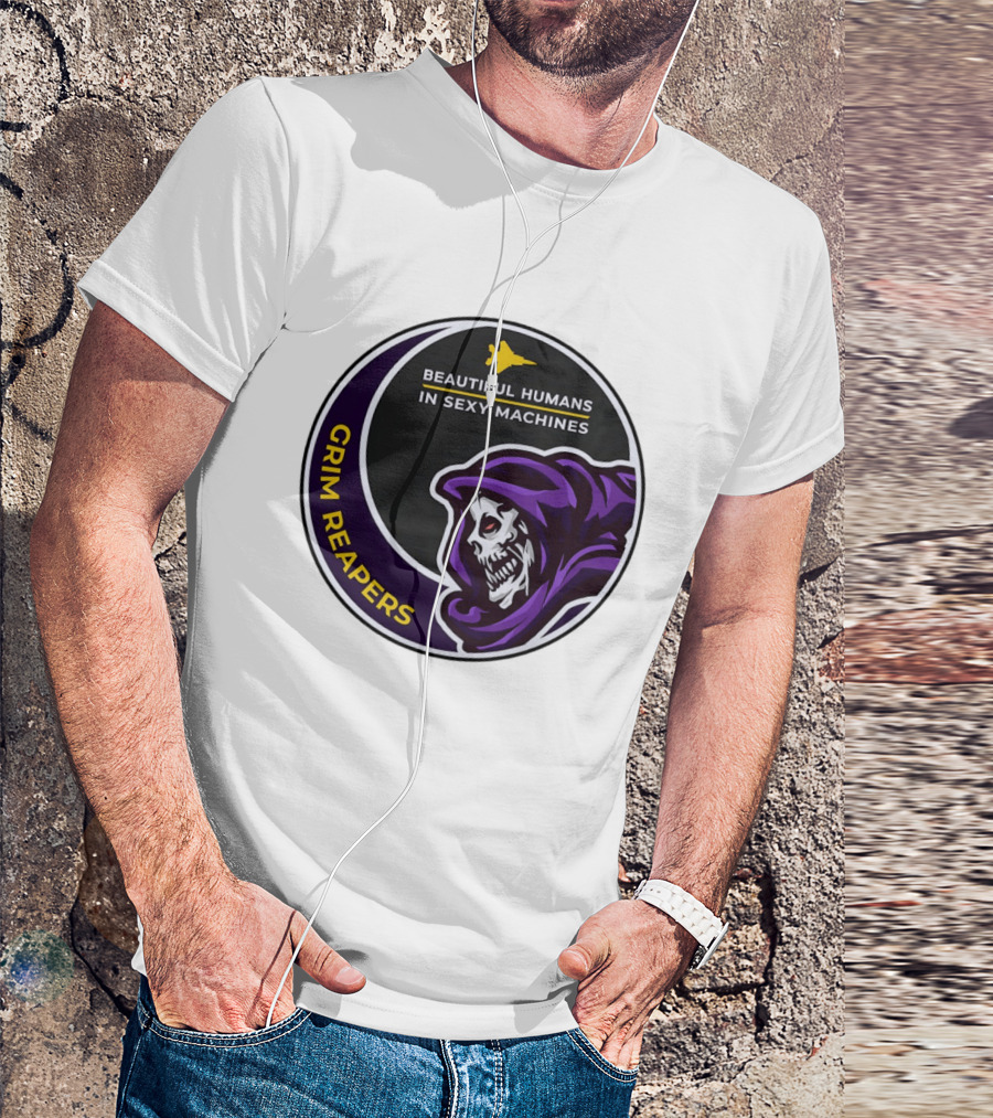 Grim Reapers Beautiful Humans In Sexy Machines Jet Pilot T-Shirt