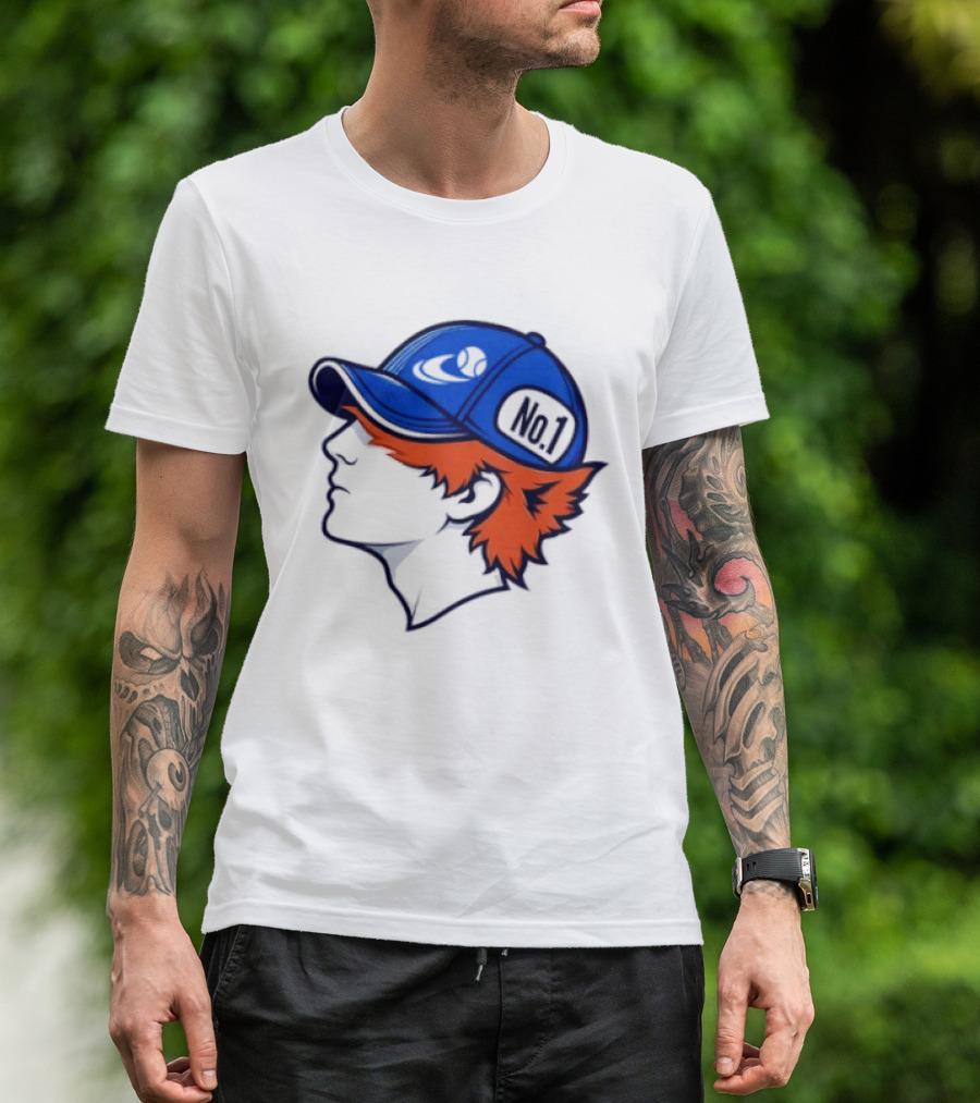 Jannik Sinner No 1 Fox Tennis ATP Player Iconic Cap T-Shirt