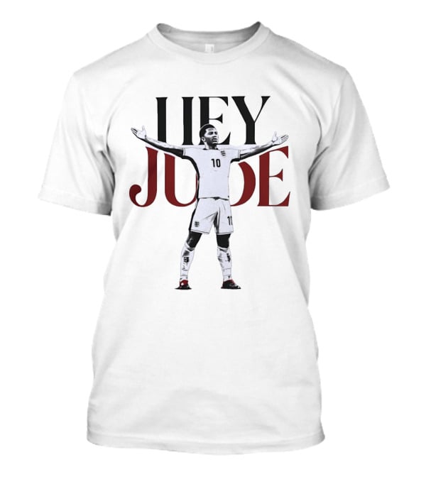 Hey Jude 10 England Three Lions Football Player Celebration T-Shirt