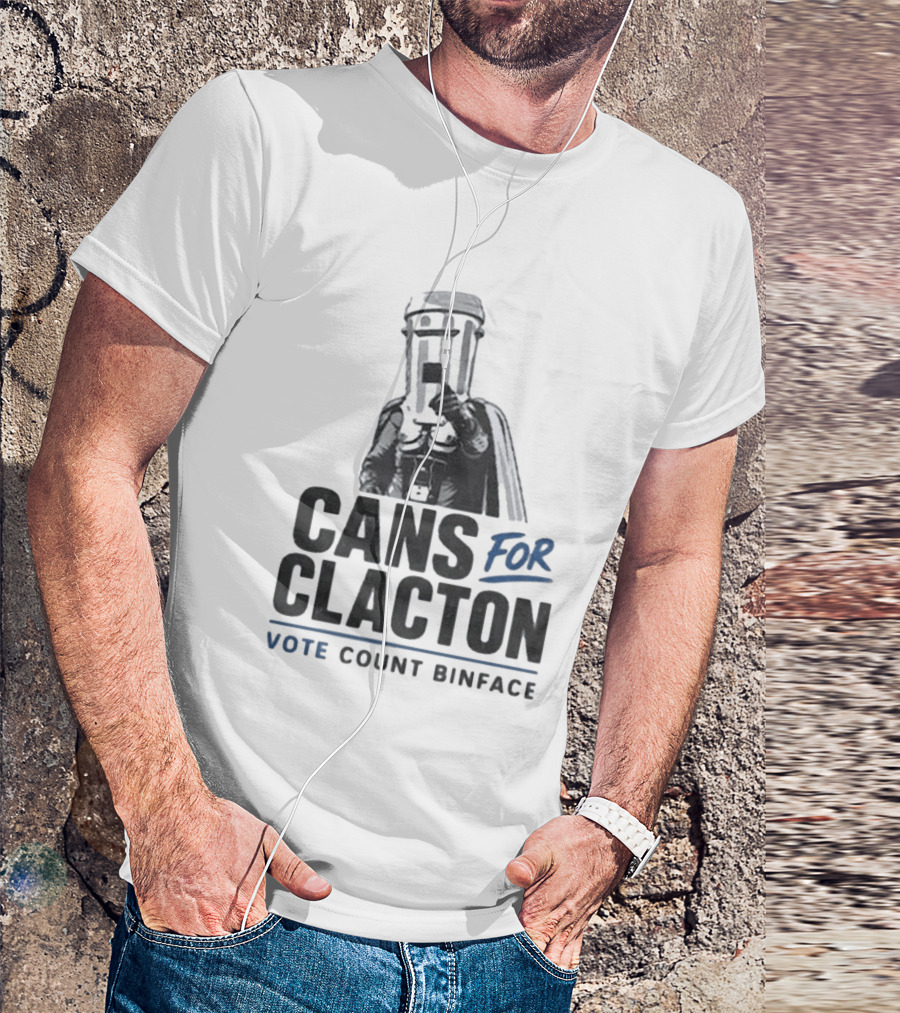 Cans For Clacton Vote Count Binface Political Campaign UK Election T-Shirt