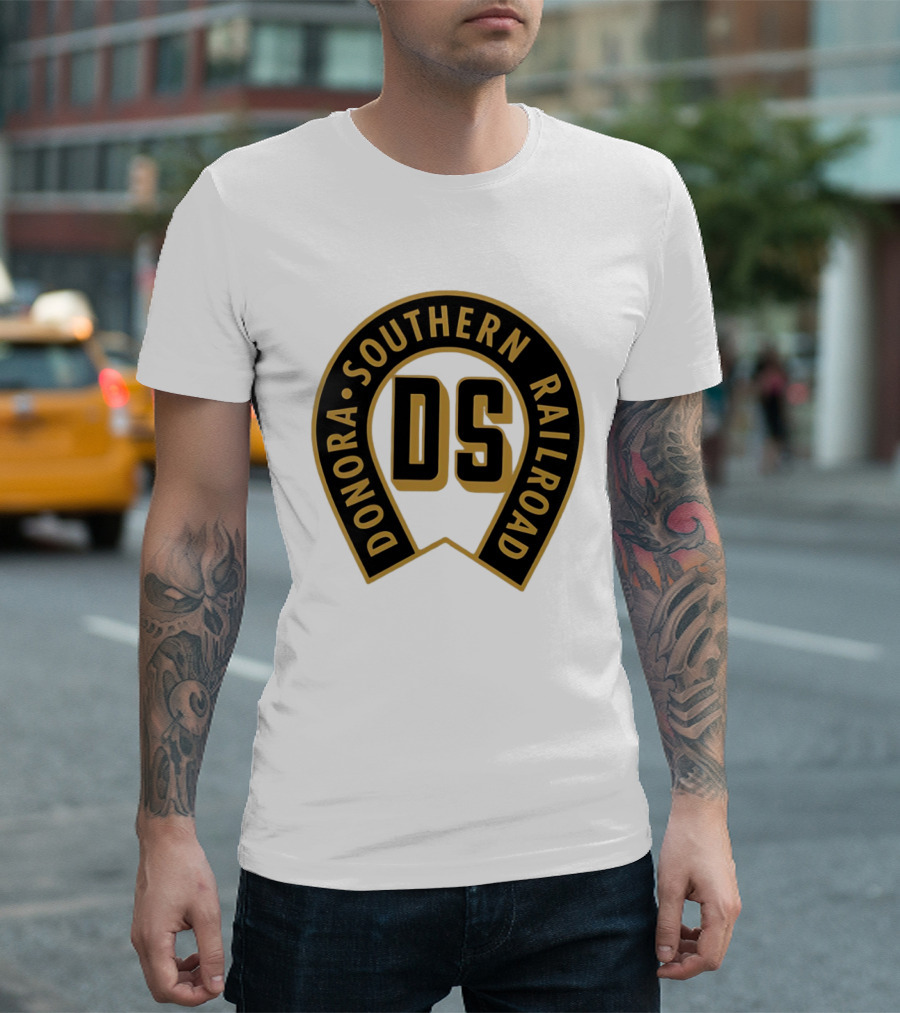 Donora Southern Railroad Horseshoe DS Monogram T-Shirt