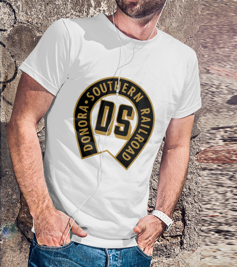 Donora Southern Railroad Horseshoe DS Monogram T-Shirt