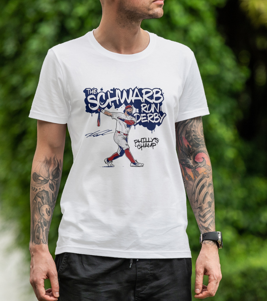 The Schwarb Run Derby Philly's Champ Baseball T-Shirt