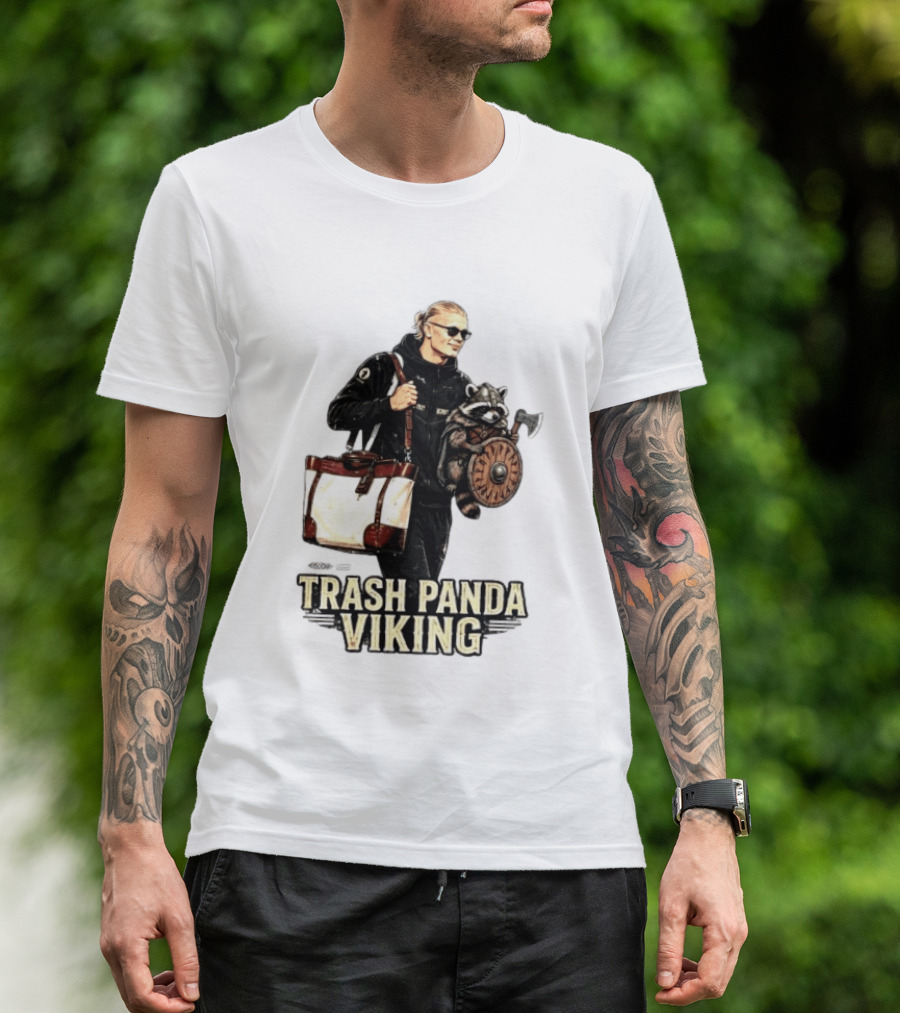 Trash Panda Viking Erling Haaland Football Norway Fans T-Shirt