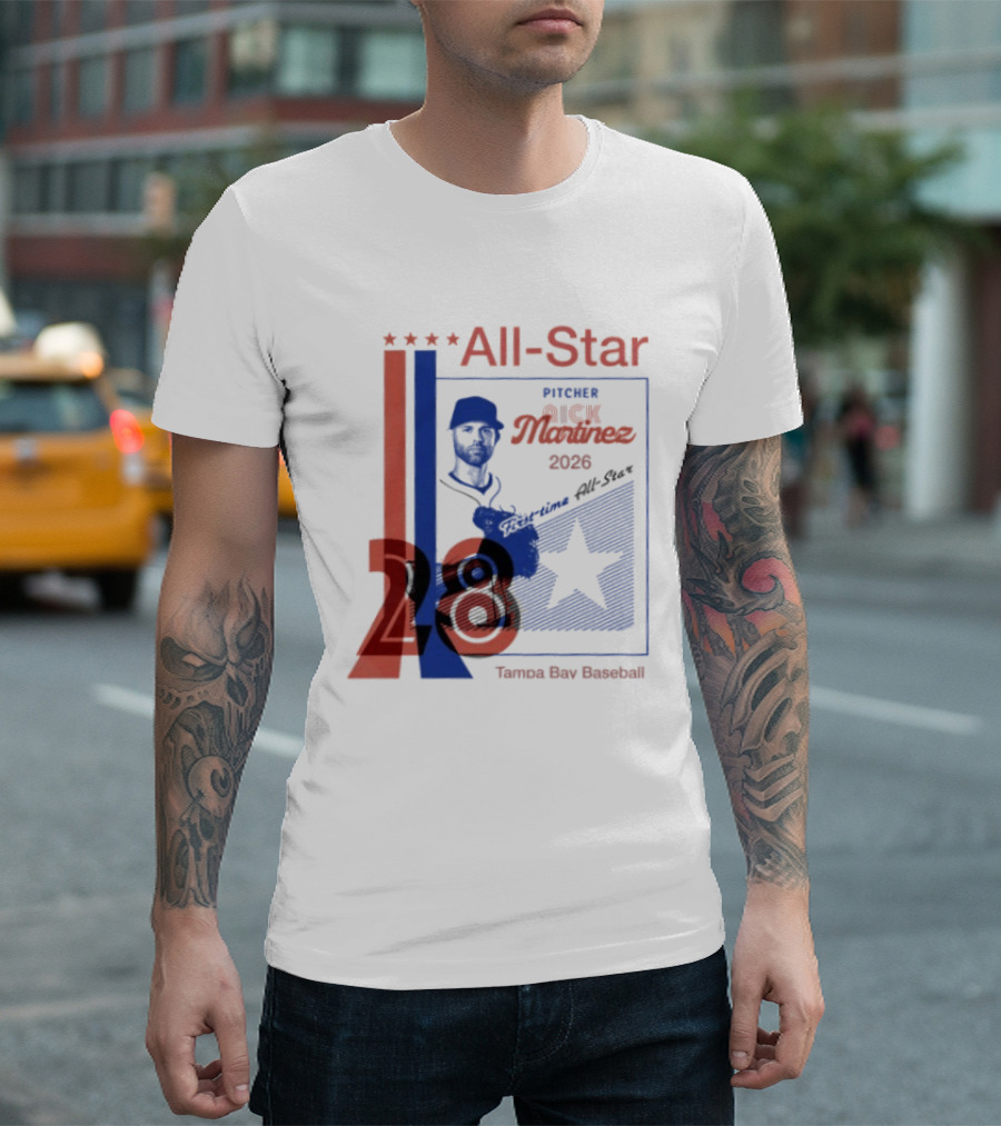 Nick Martinez 2026 All Star Pitcher Tampa Bay Baseball T-Shirt
