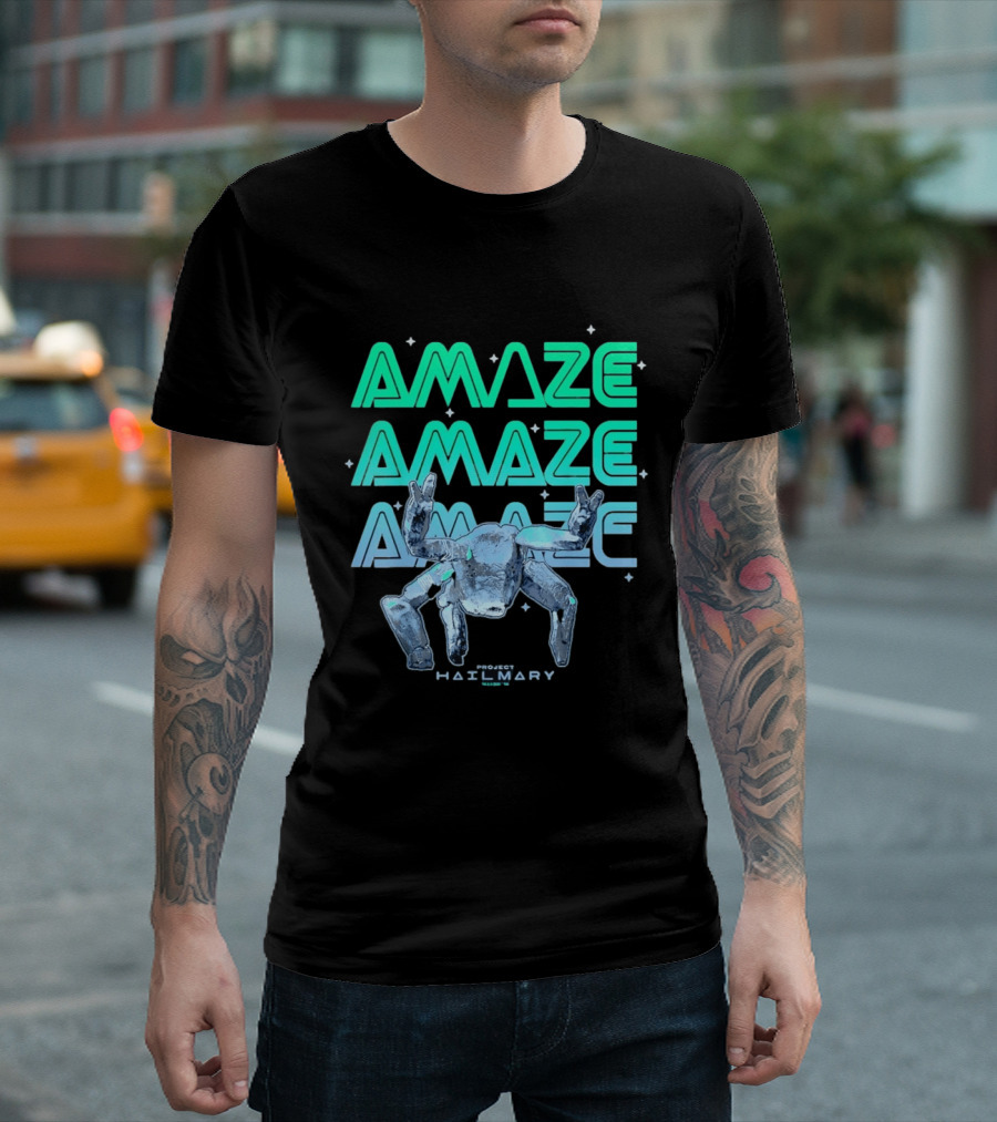 Amaze Project Hail Mary Robot T-Shirt