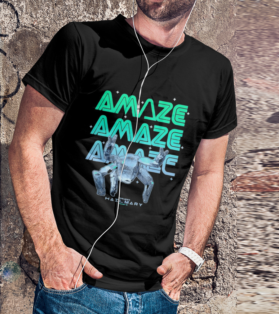 Amaze Project Hail Mary Robot T-Shirt