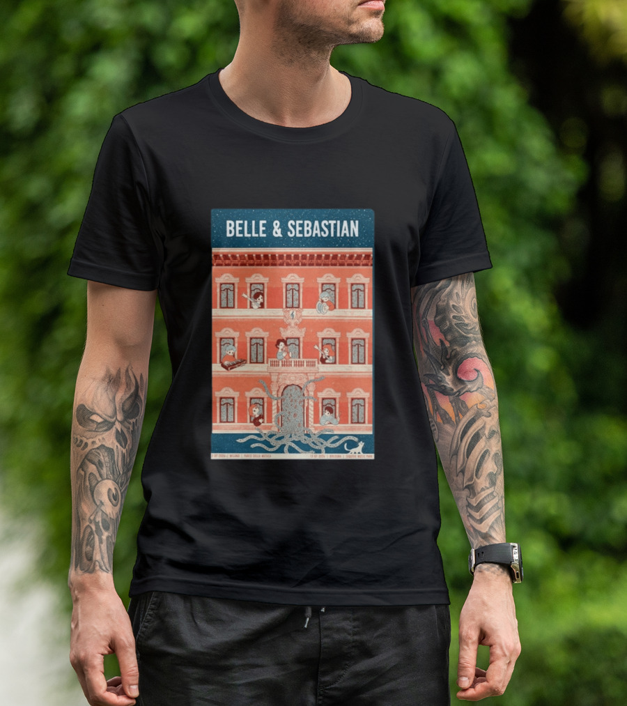 Belle And Sebastian July 12 13 2026 Italy Milan Bologna Tour Parco Della Musica Sonic Music Park T-Shirt