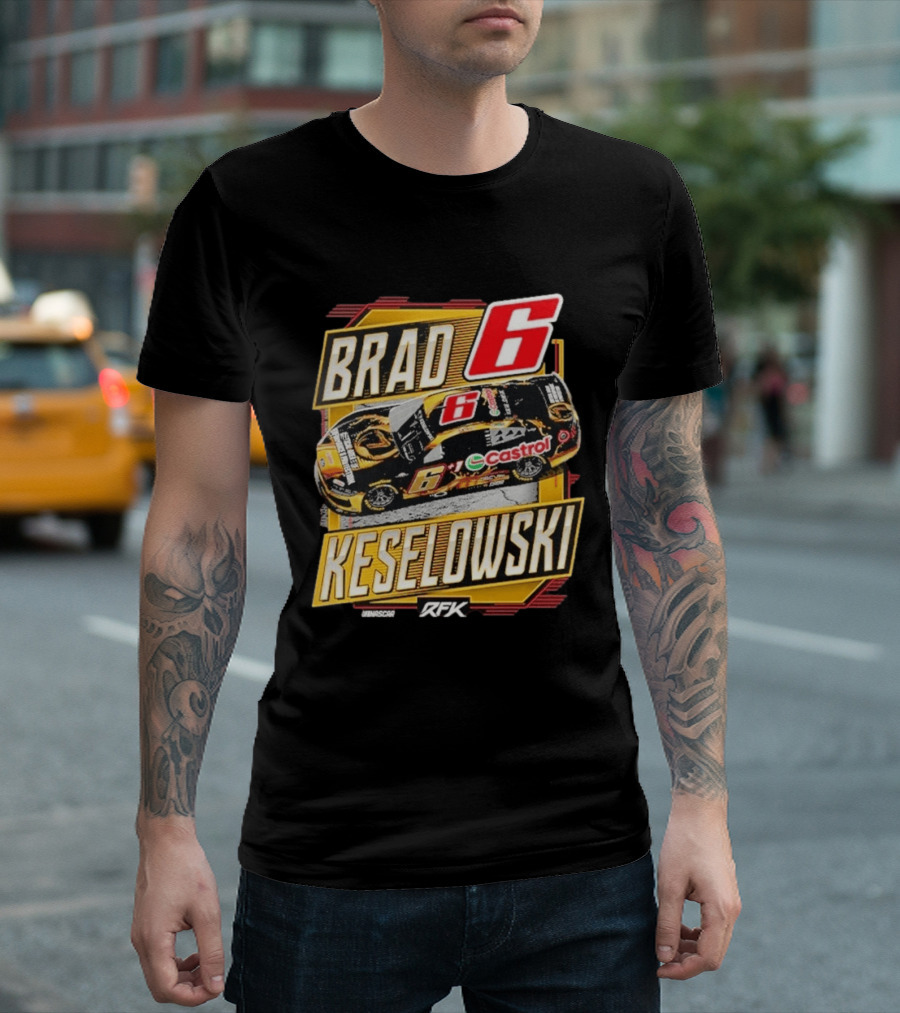 Brad Keselowski RFK Racing NASCAR Castrol Number 6 T-Shirt
