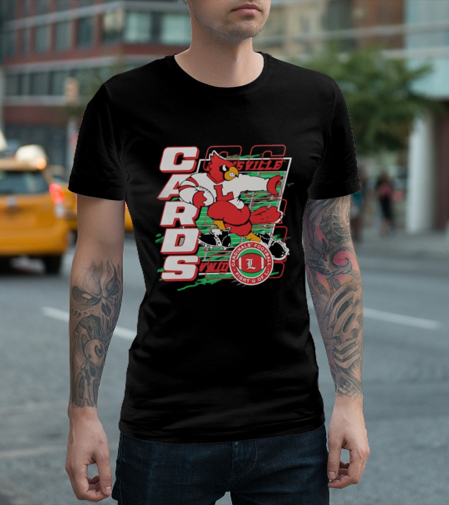 Cards Cardinals Football Fight U Of L Louisville T-Shirt