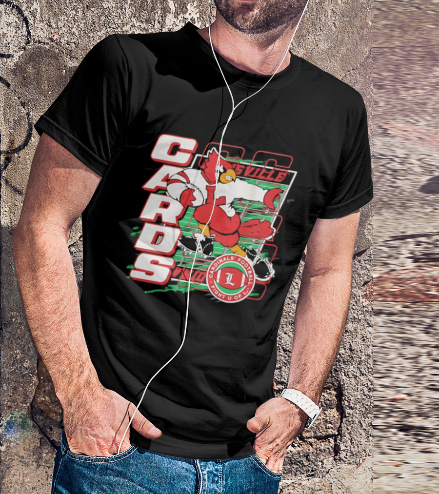 Cards Cardinals Football Fight U Of L Louisville T-Shirt