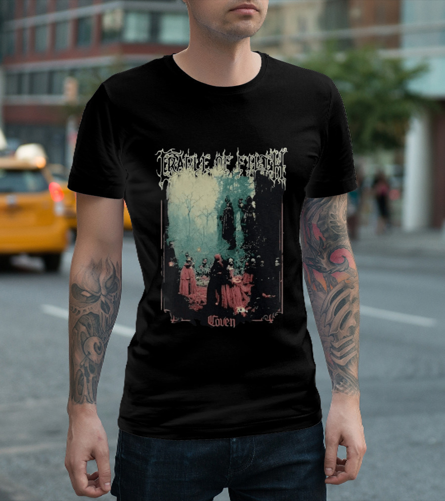 Cradle Of Filth Coven Gothic Gathering Under Moonlit Trees T-Shirt