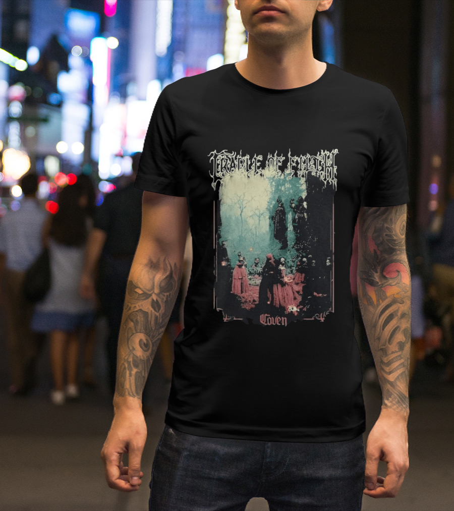 Cradle Of Filth Coven Gothic Gathering Under Moonlit Trees T-Shirt