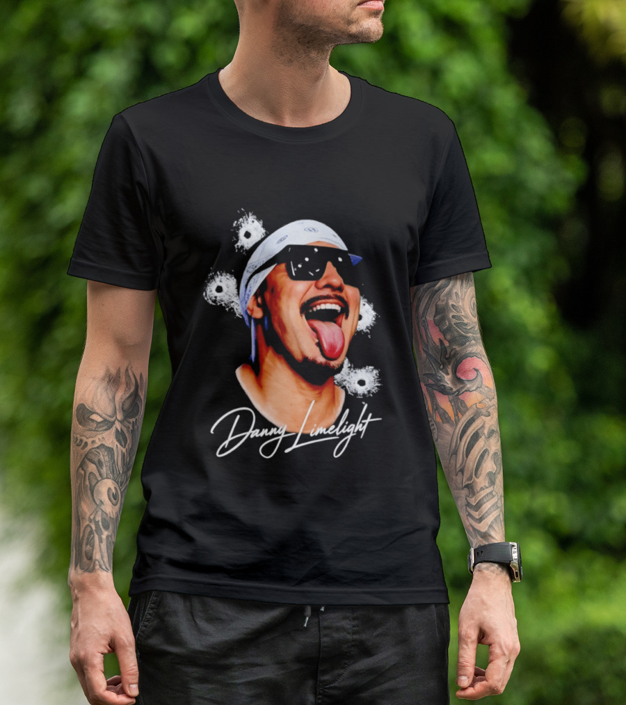 Danny Limelight Swag Bullet Holes Bandana Tattoo T-Shirt