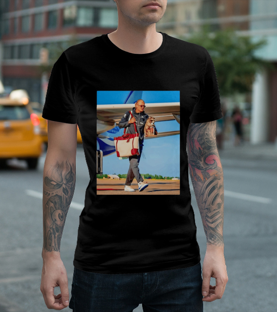 Erling Haaland Returns To Norway With Taxidermy Whiskey Raccoon T-Shirt