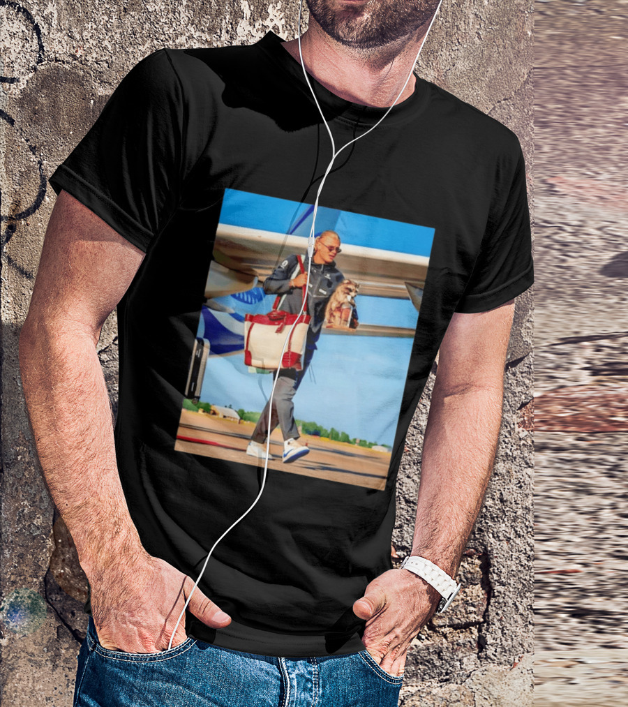 Erling Haaland Returns To Norway With Taxidermy Whiskey Raccoon T-Shirt