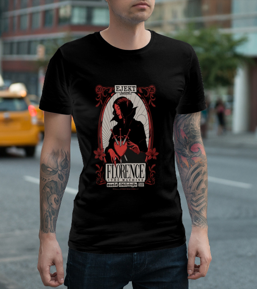 Ejekt Festival Florence The Machine Suede Holly Humberstone 2026 T-Shirt