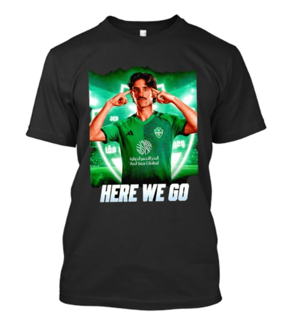 Francisco Trincão Al Ahli Transfer Here We Go Green Jersey T-Shirt