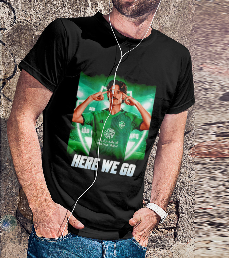 Francisco Trincão Al Ahli Transfer Here We Go Green Jersey T-Shirt