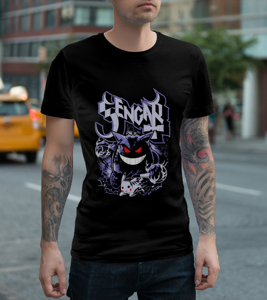 Gengar And Pikachu Pokemon Iconic Collaboration T-Shirt