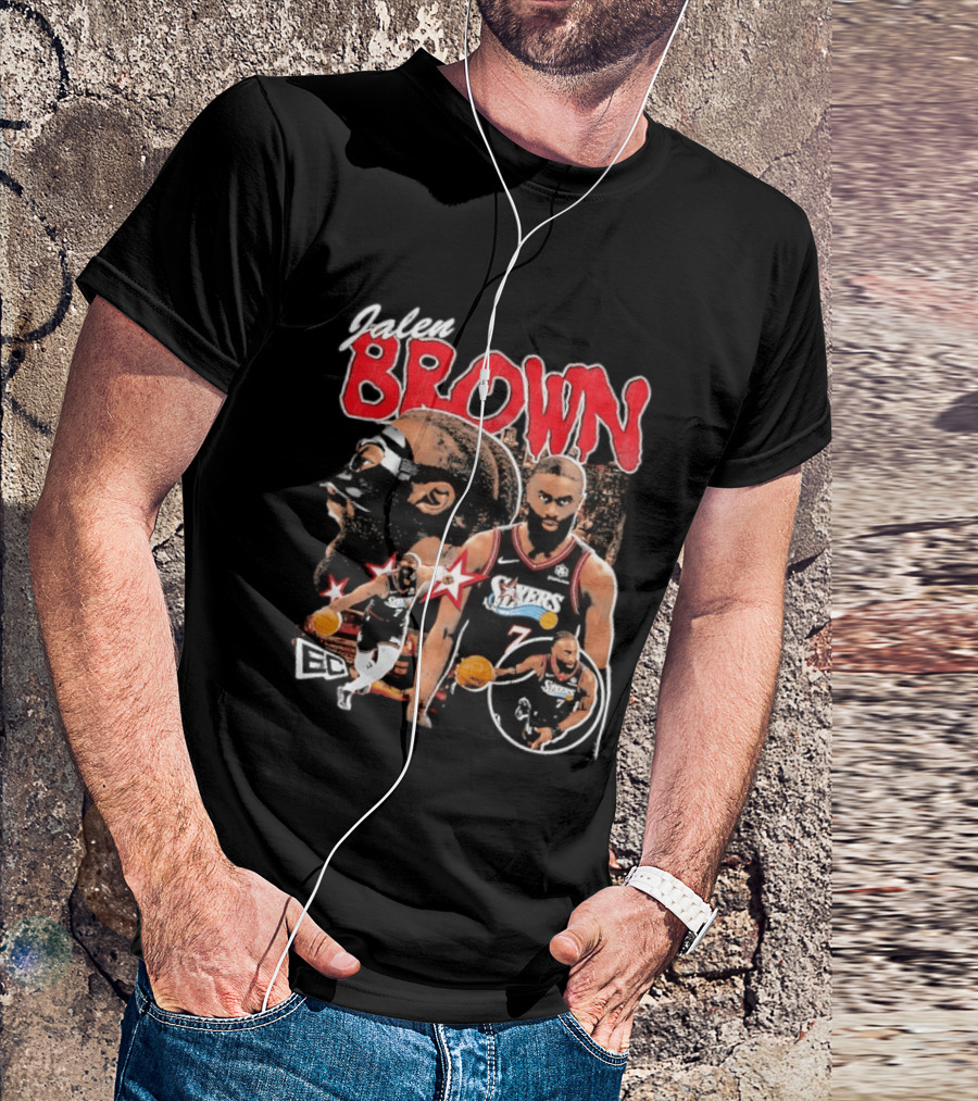 Jaylen Brown Philadelphia 76ers NBA Basketball ECC T-Shirt