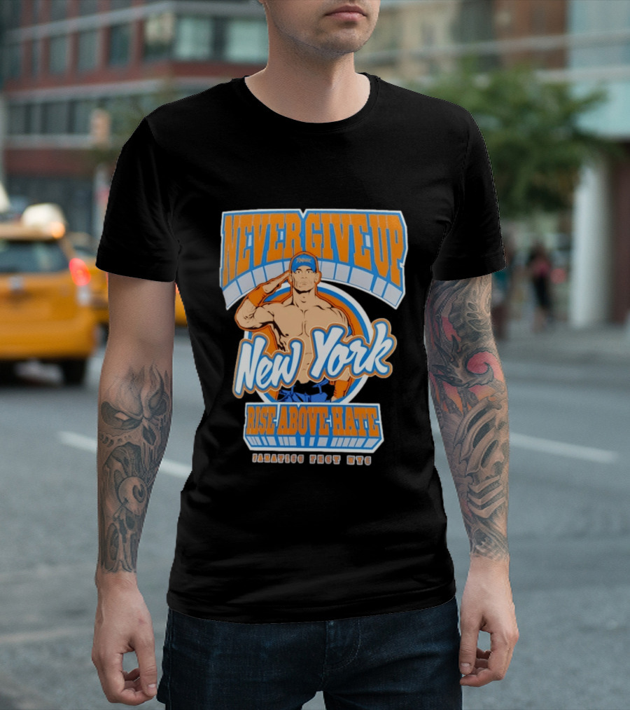 Never Give Up Rise Above Hate New York Manhasset Fest 2026 T-Shirt