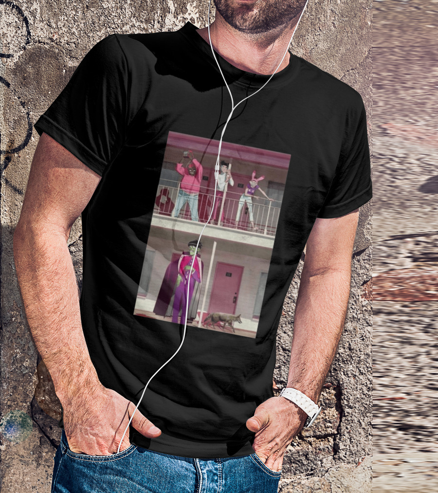 Gorillaz Motel Room 13 And 23 Anime Style Character Scene T-Shirt