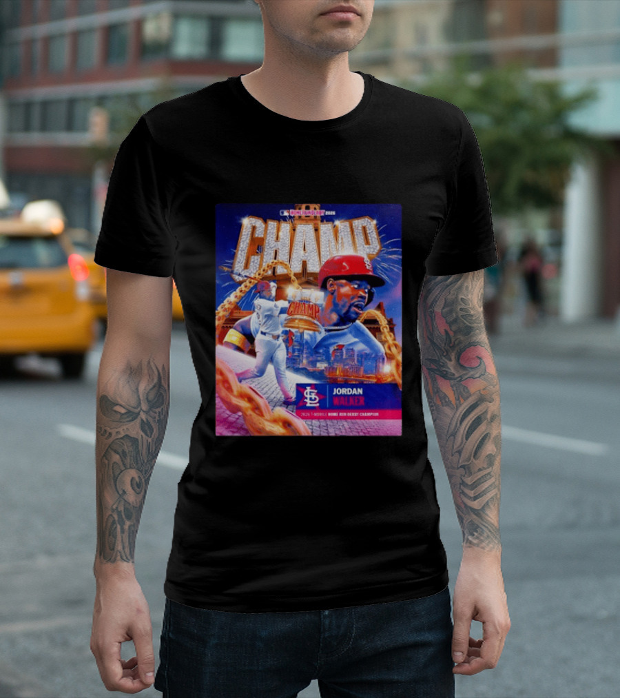 Jordan Walker St. Louis Cardinals Champ 2026 MLB Home Run Derby Champion T-Shirt