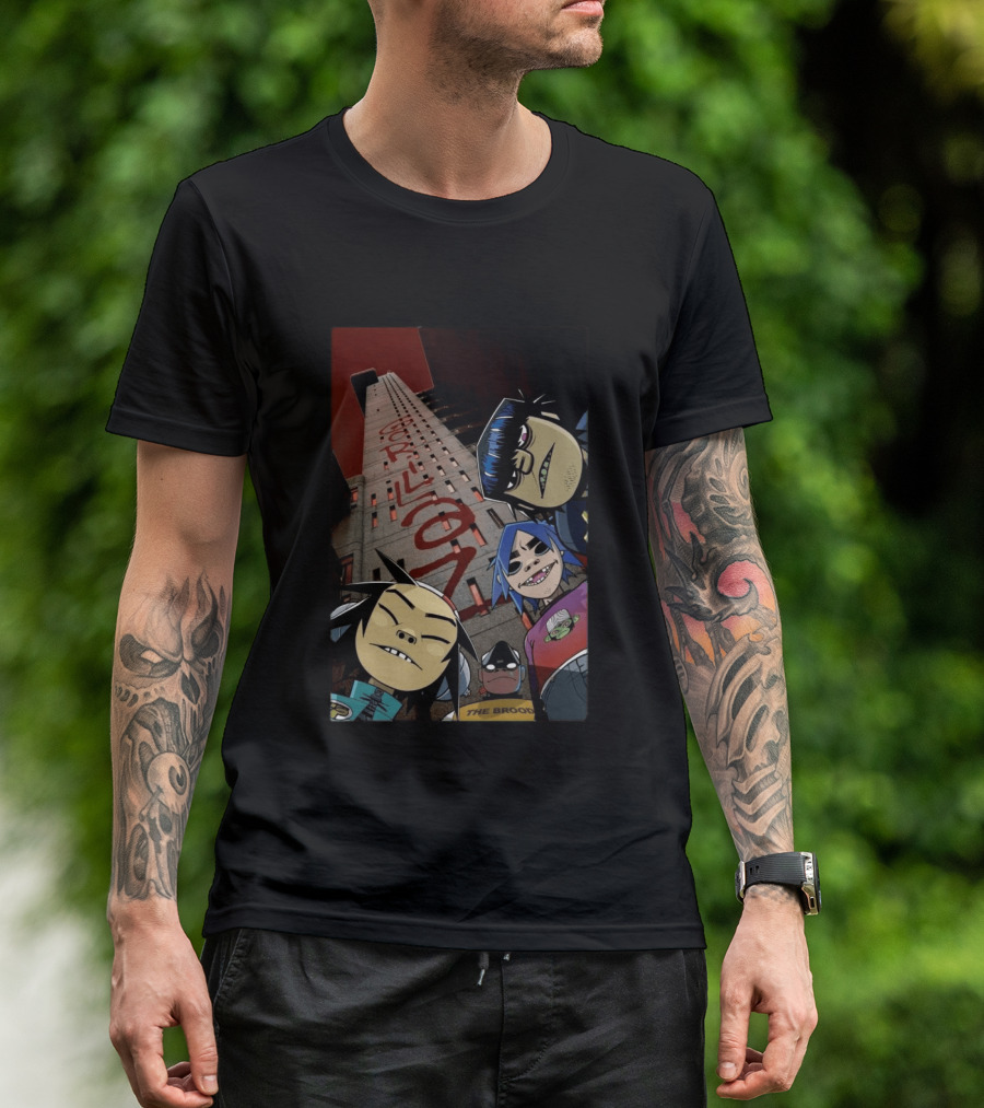 GORILLAZ Trellick Tower Characters The Brood T-Shirt