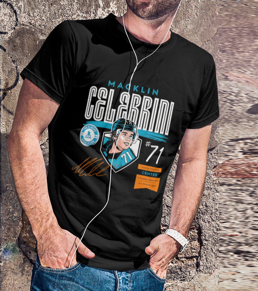 Macklin Celebrini NHLPA Player Association 71 T-Shirt