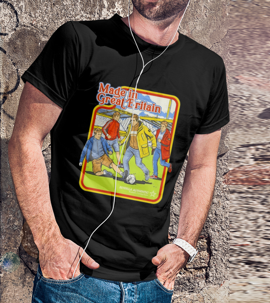Made In Great Britain Estrella Authentic Football's Coming Home Soccer Game T-Shirt