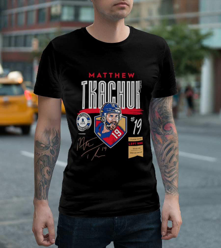 Matthew Tkachuk No19 Florida Panthers Left Wing Hockey Player T-Shirt