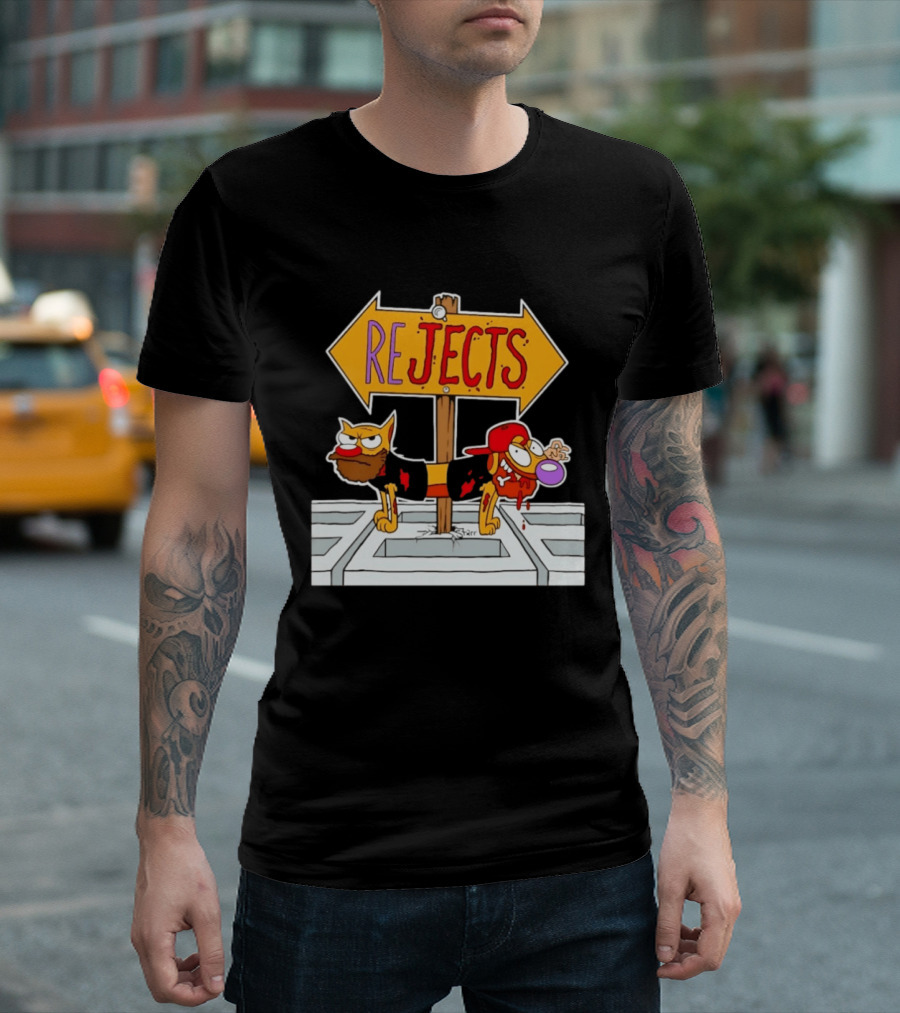 Nickelodeon CatDog Tough Guys Rejects Sign T-Shirt