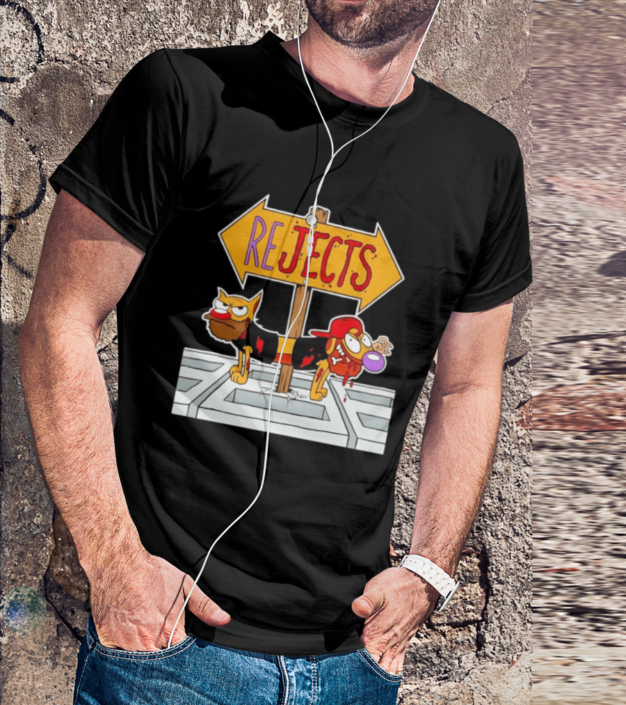 Nickelodeon CatDog Tough Guys Rejects Sign T-Shirt