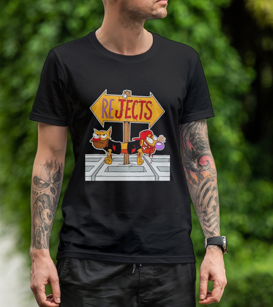 Nickelodeon CatDog Tough Guys Rejects Sign T-Shirt