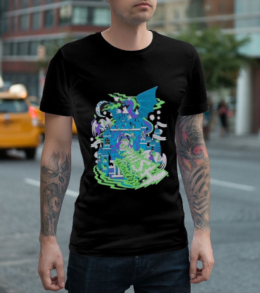 Phish Fall 2023 Crumbling Castle Chicago Nashville Dayton Dragon Fantasy T-Shirt