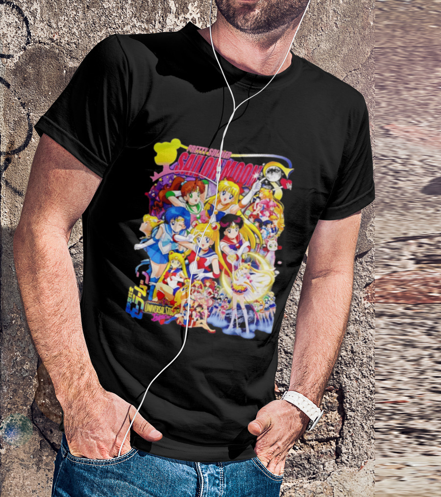 Pretty Soldier Sailor Moon Universal Studios Japan Anime Characters T-Shirt