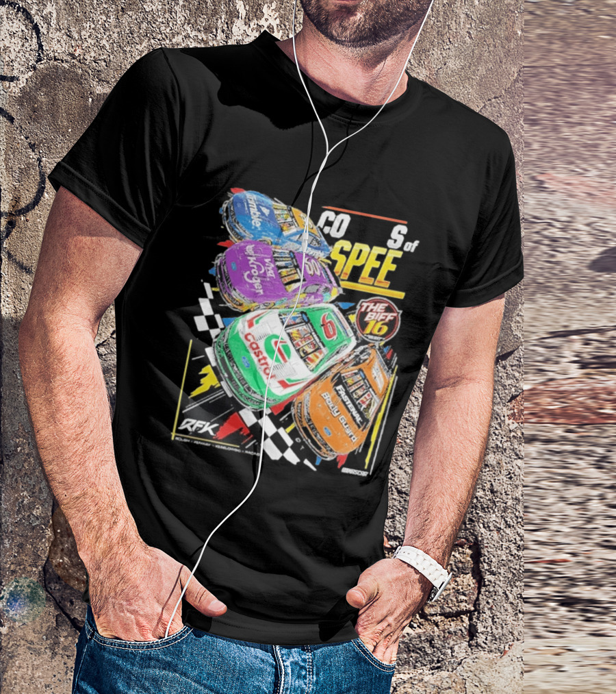 RFK Racing Colors Of Speed Castrol The Biff 16 Daytona 500 Cars T-Shirt