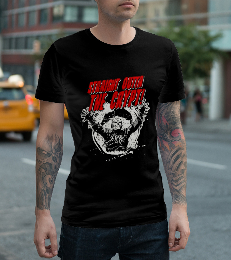 Straight Outta The Crypt Horror Zombie T-Shirt