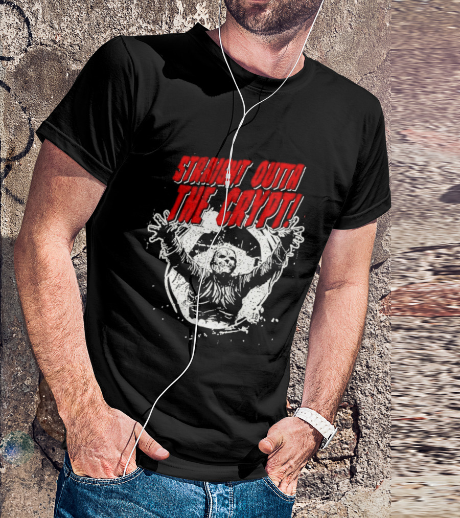 Straight Outta The Crypt Horror Zombie T-Shirt