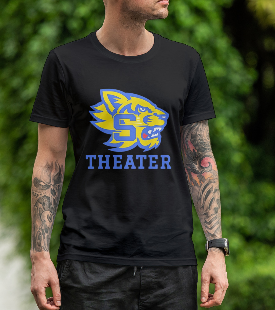 Sweetwater High School Theater Wildcat Head S T-Shirt
