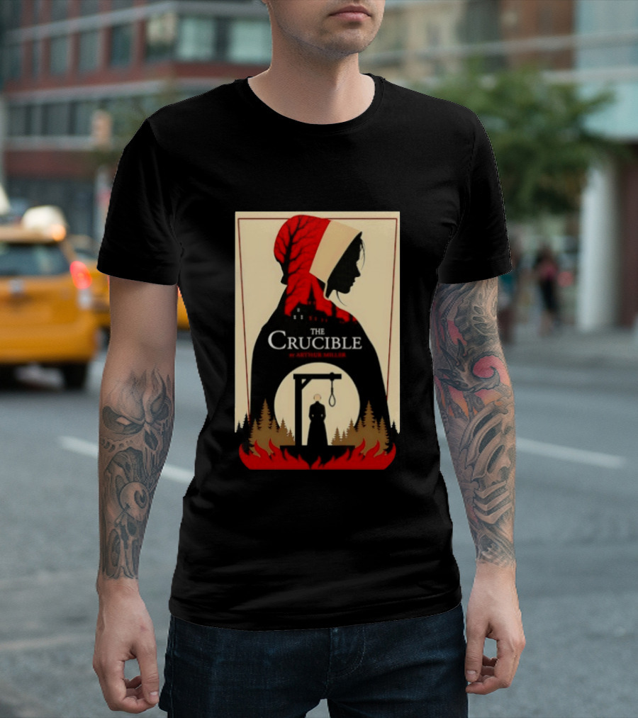 The Crucible By Arthur Miller Salem Witch Trials Hanging Scene T-Shirt