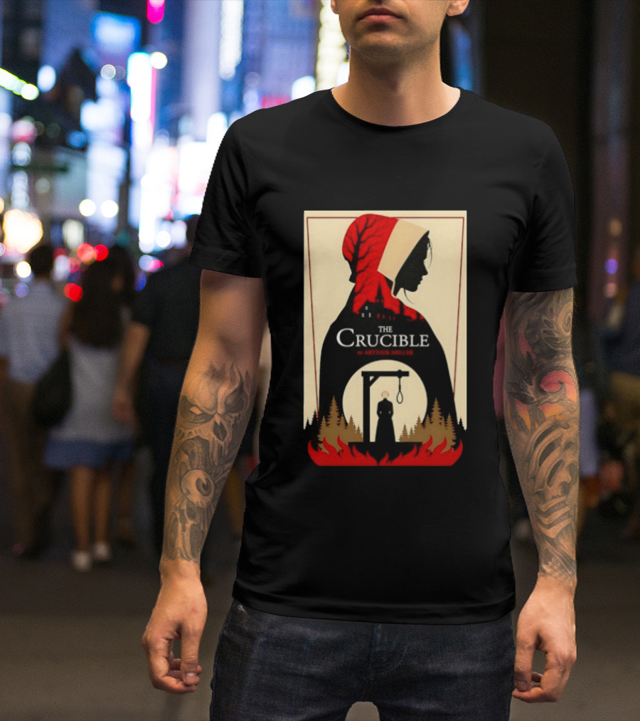 The Crucible By Arthur Miller Salem Witch Trials Hanging Scene T-Shirt