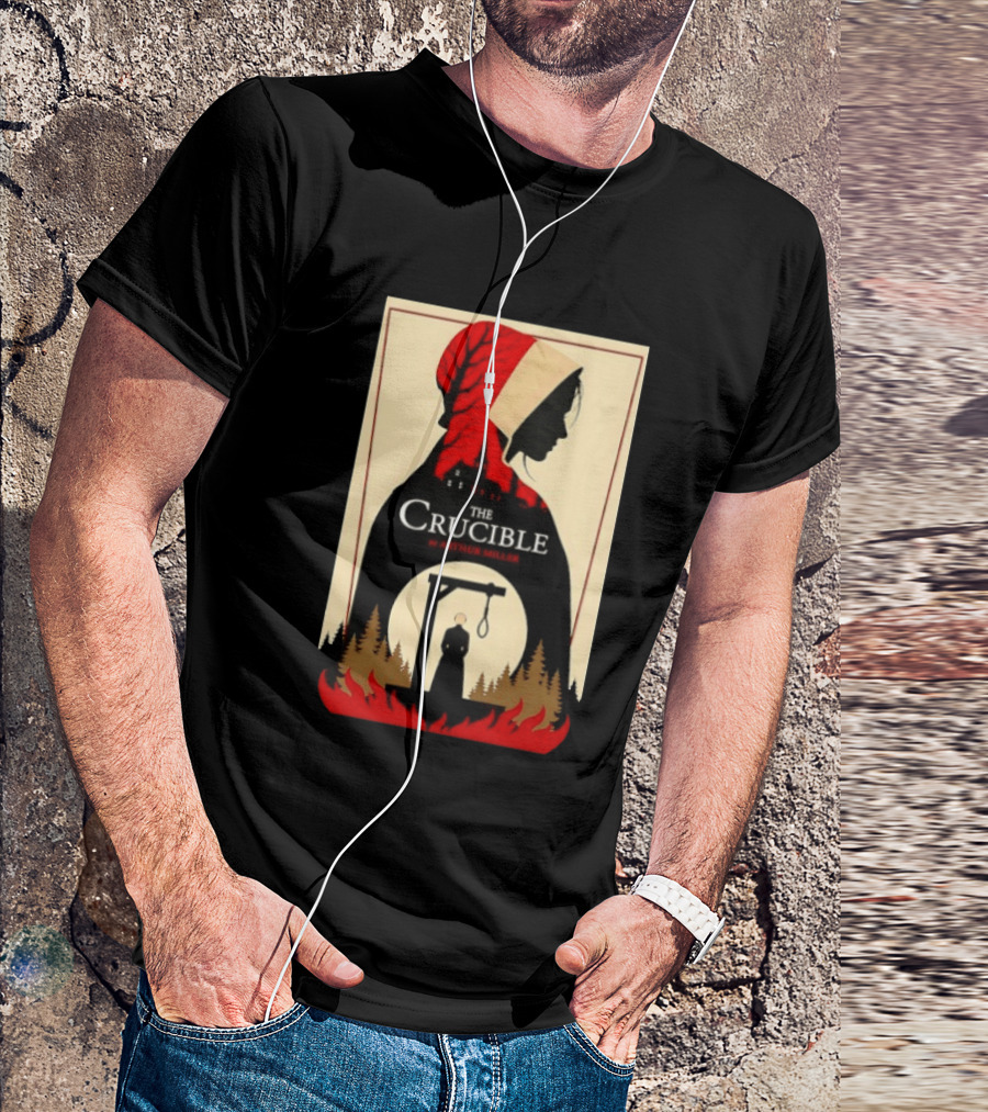 The Crucible By Arthur Miller Salem Witch Trials Hanging Scene T-Shirt
