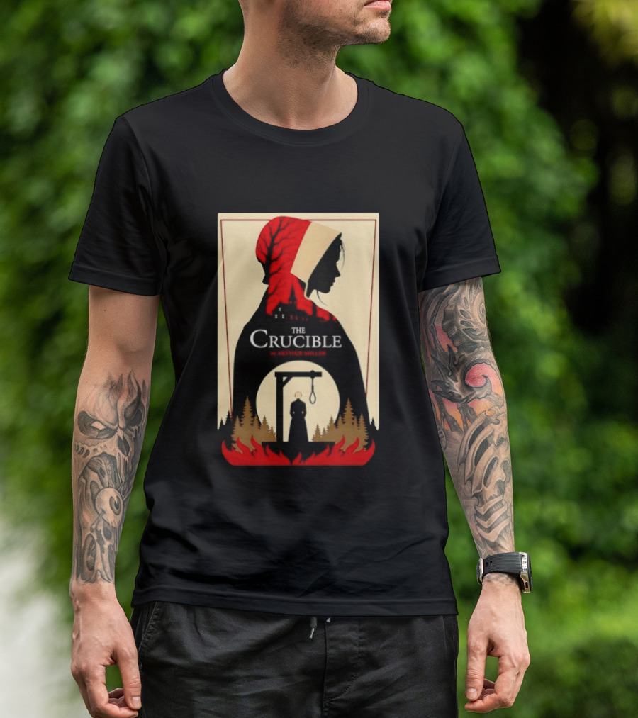 The Crucible By Arthur Miller Salem Witch Trials Hanging Scene T-Shirt